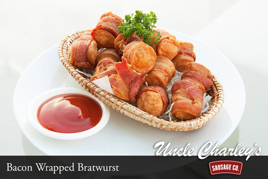 BACON WRAPPED BRATWURST