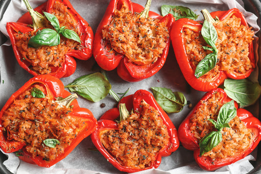 PORK SAUSAGE STUFFED PEPPERS