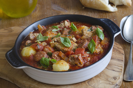 CASSERUOLA SALICCIA PATATA (SAUSAGE AND POTATO CASSEROLE)