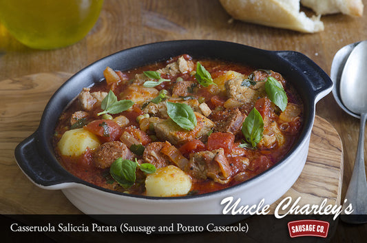 CASSERUOLA SALICCIA PATATA (SAUSAGE AND POTATO CASSEROLE)