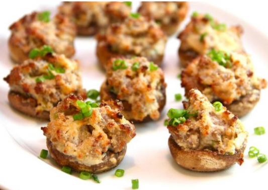 SAUSAGE STUFFED MUSHROOMS