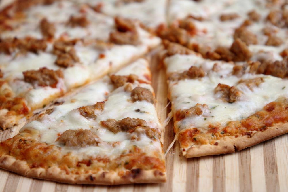 SPICY ITALIAN SAUSAGE MINI PIZZAS