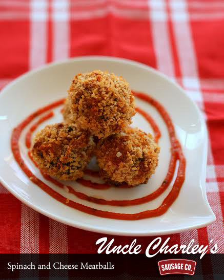 SPINACH AND CHEESE MEATBALLS
