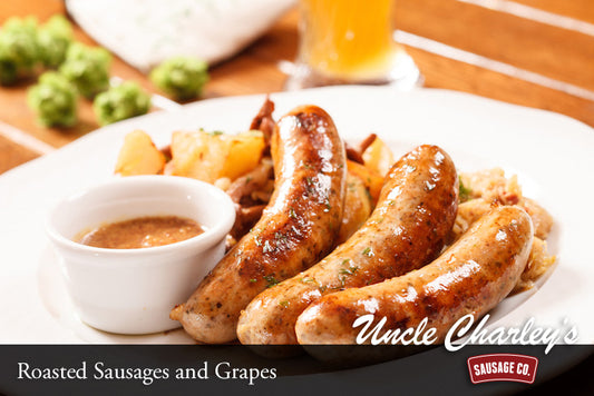 ROASTED SAUSAGES AND GRAPES