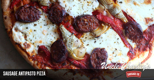 SAUSAGE ANTIPASTO PIZZA