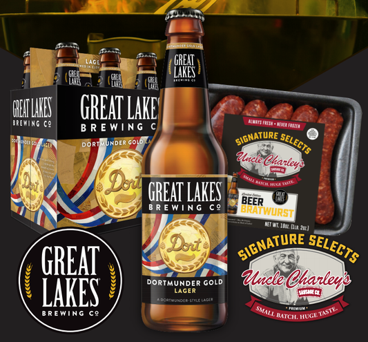 UNCLE CHARLEY’S FEATURES NEW BEER BRAT COLLABORATION WITH GREAT LAKES BREWING CO.
