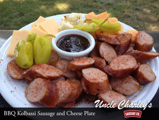 BBQ KOLBASSI SAUSAGE AND CHEESE PLATE