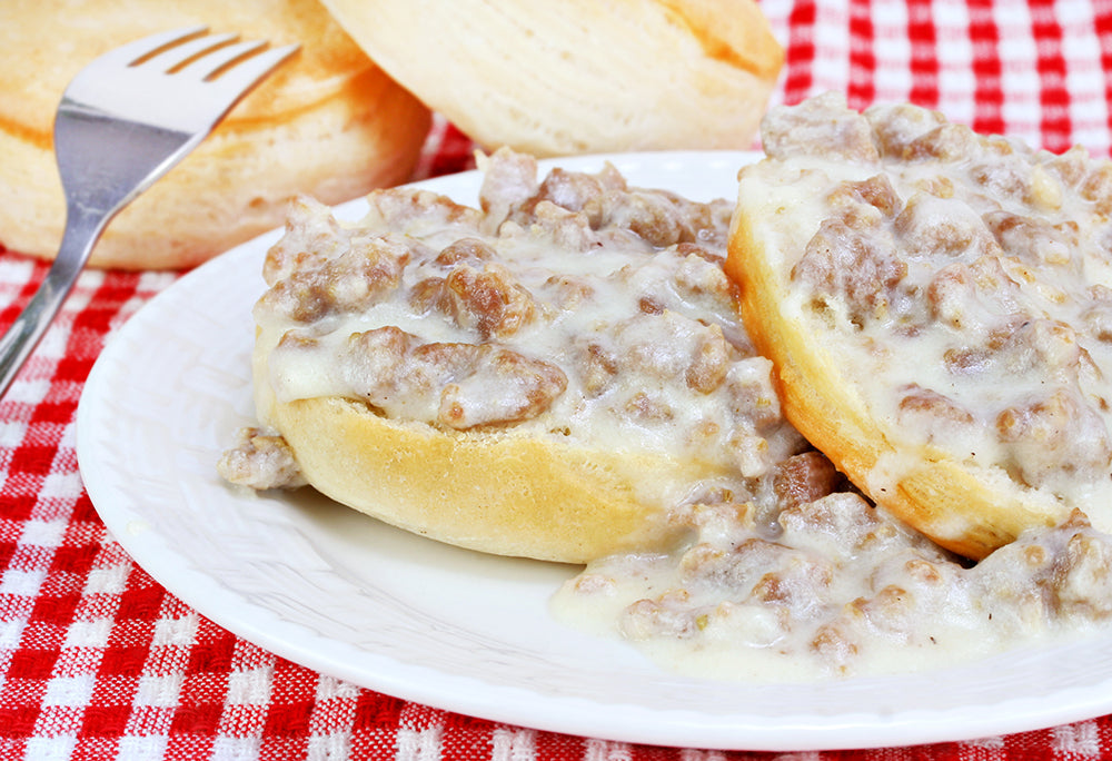 SOUTHERN BISCUITS AND SAUSAGE GRAVY