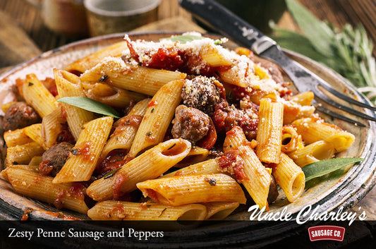ZESTY PENNE SAUSAGE AND PEPPERS